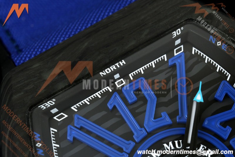Franck Muller - Vanguard V45 Classic Carbon Blue Markers CAB/NY Black Dial ABF A2824