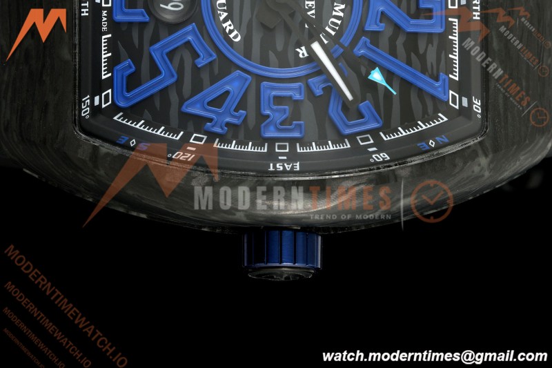 Franck Muller - Vanguard V45 Classic Carbon Blue Markers CAB/NY Black Dial ABF A2824