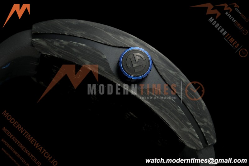 Franck Muller - Vanguard V45 Classic Carbon Blue Markers CAB/NY Black Dial ABF A2824