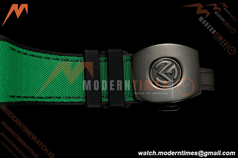 Franck Muller - Vanguard V45 Classic Carbon Green Markers CAB/NY Black Dial ABF A2824