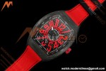 Franck Muller - Vanguard V45 Classic Carbon Red Markers CAB/NY Black Dial ABF A2824