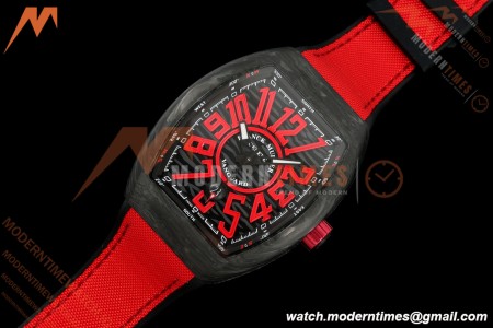 Franck Muller - Vanguard V45 Classic Carbon Red Markers CAB/NY Black Dial ABF A2824