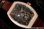 Franck Muller - Vanguard Men's Collection V45 Dia RG/LE Black Dial ABF A23J