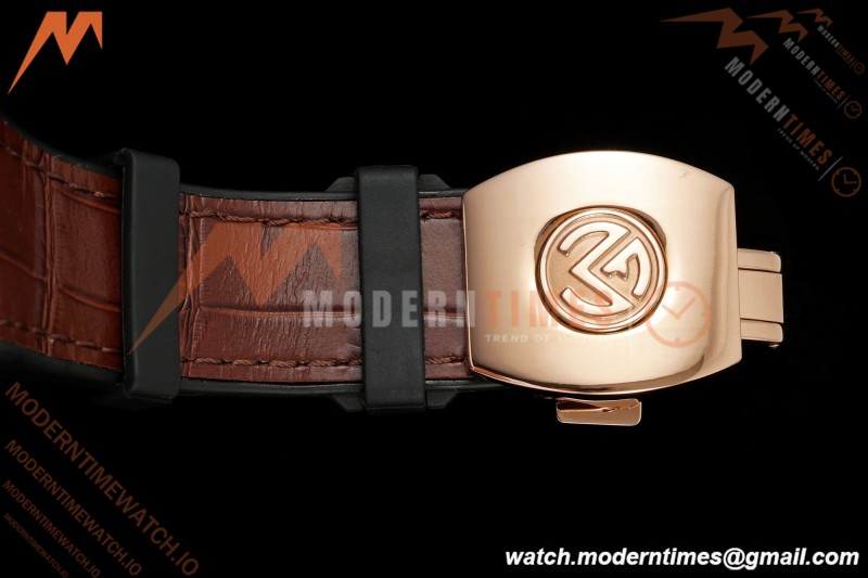 Franck Muller - Vanguard Men's Collection V45 Dia RG/LE Black Dial ABF A23J