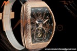 Franck Muller - Vanguard Men's Collection V45 Dia RG/LE Black Dial ABF A23J