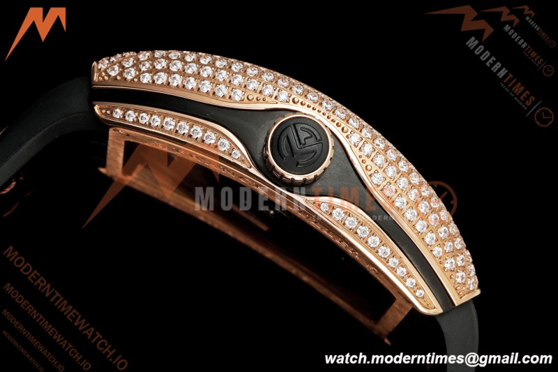 Franck Muller - Vanguard Men's Collection V45 Dia RG/LE Black Dial ABF A23J