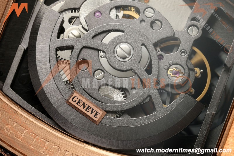 Franck Muller - Vanguard Men's Collection V45 Dia RG/LE Black Dial ABF A23J