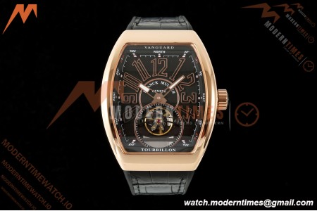 Franck Muller - Vanguard Men's Collection V45 RG/LE Black Dial ABF A23J