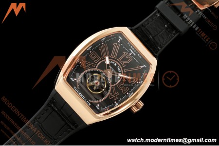 Franck Muller - Vanguard Men's Collection V45 RG/LE Black Dial ABF A23J