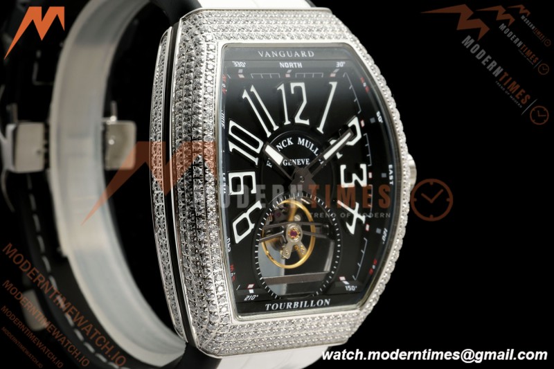 Franck Muller - Vanguard Men's Collection V45 Dia SS/LE Black Dial ABF A23J