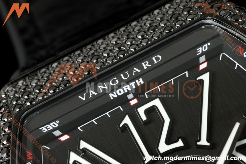 Franck Muller - Vanguard Men's Collection V45 Dia PVD/LE Black Dial ABF A23J