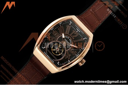 Franck Muller - Vanguard Men's Collection V45 RG/Brn LE Black Dial ABF A23J