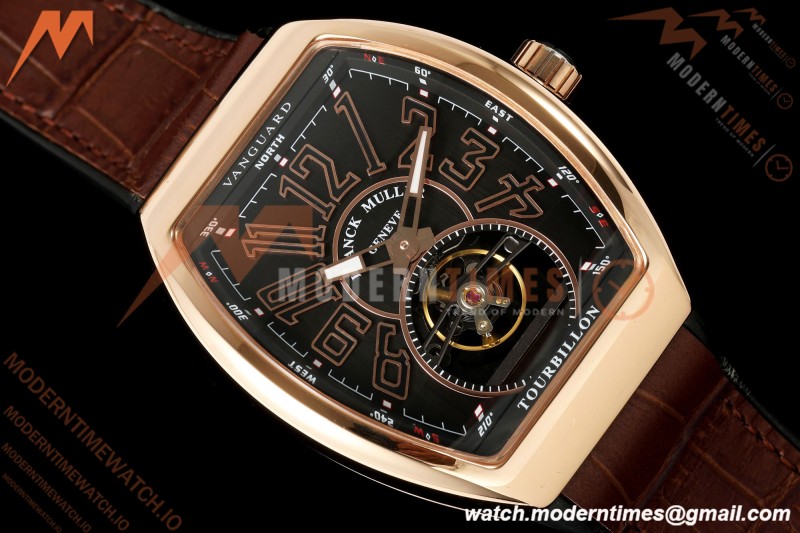 Franck Muller - Vanguard Men's Collection V45 RG/Brn LE Black Dial ABF A23J