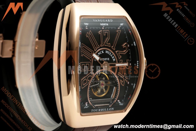 Franck Muller - Vanguard Men's Collection V45 RG/Brn LE Black Dial ABF A23J