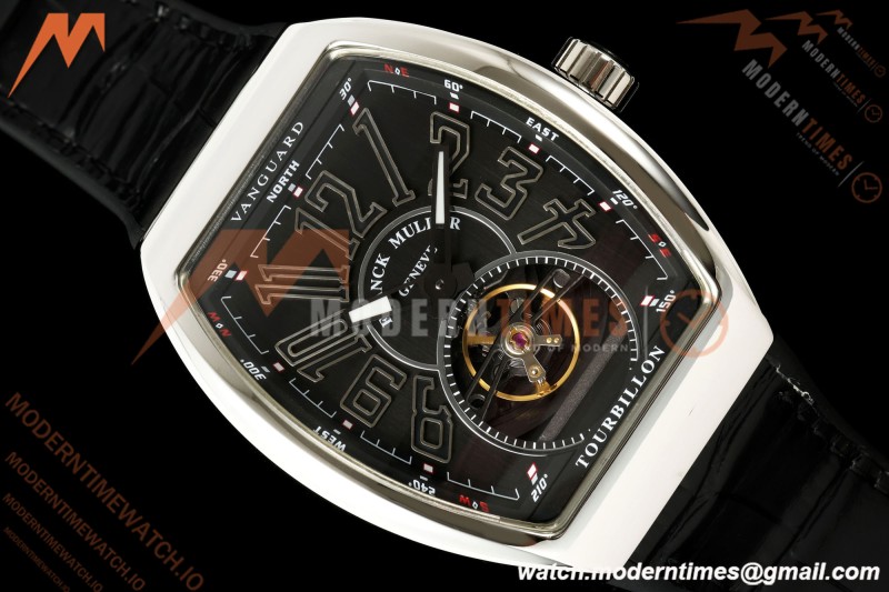 Franck Muller - Vanguard Men's Collection V45 SS/Blk LE Black Dial ABF A23J