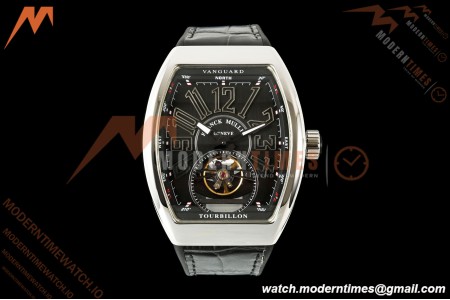 Franck Muller - Vanguard Men's Collection V45 SS/Blk LE Black Dial ABF A23J