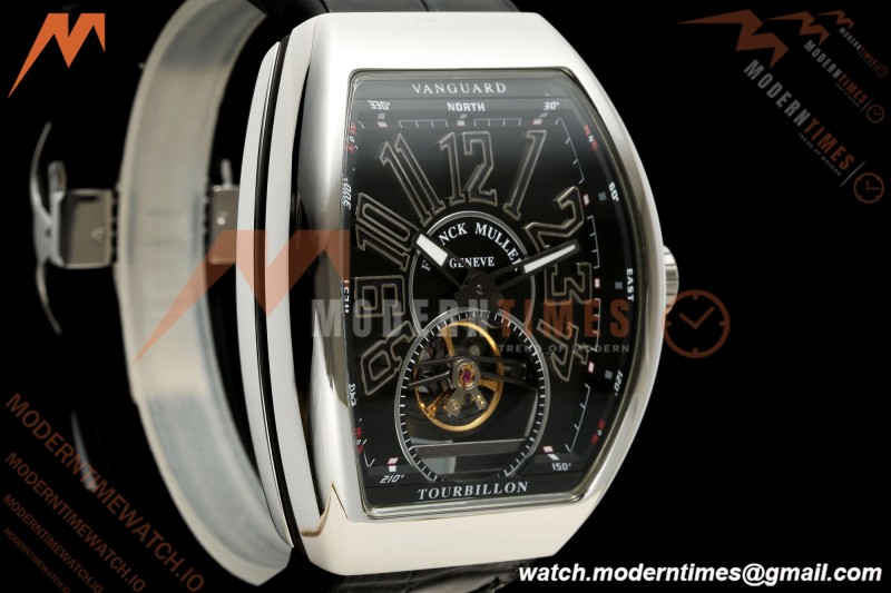 Franck Muller - Vanguard Men's Collection V45 SS/Blk LE Black Dial ABF A23J