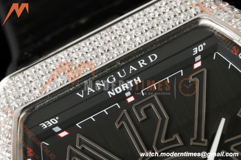 Franck Muller - Vanguard Men's Collection V45 Dia SS/Blk LE Black Dial ABF A23J