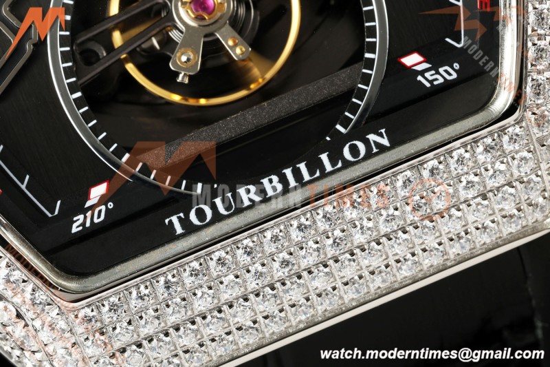 Franck Muller - Vanguard Men's Collection V45 Dia SS/Blk LE Black Dial ABF A23J