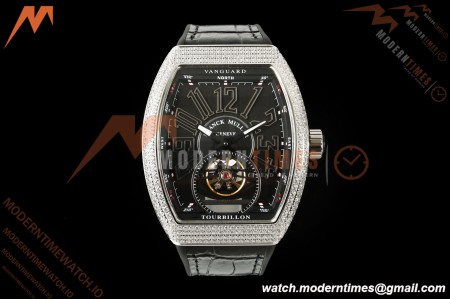Franck Muller - Vanguard Men's Collection V45 Dia SS/Blk LE Black Dial ABF A23J