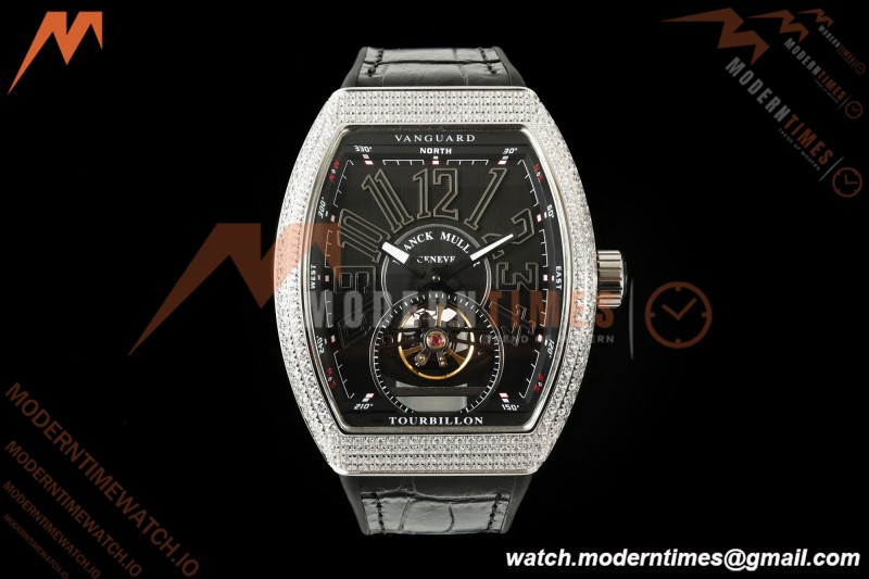 Franck Muller - Vanguard Men's Collection V45 Dia SS/Blk LE Black Dial ABF A23J
