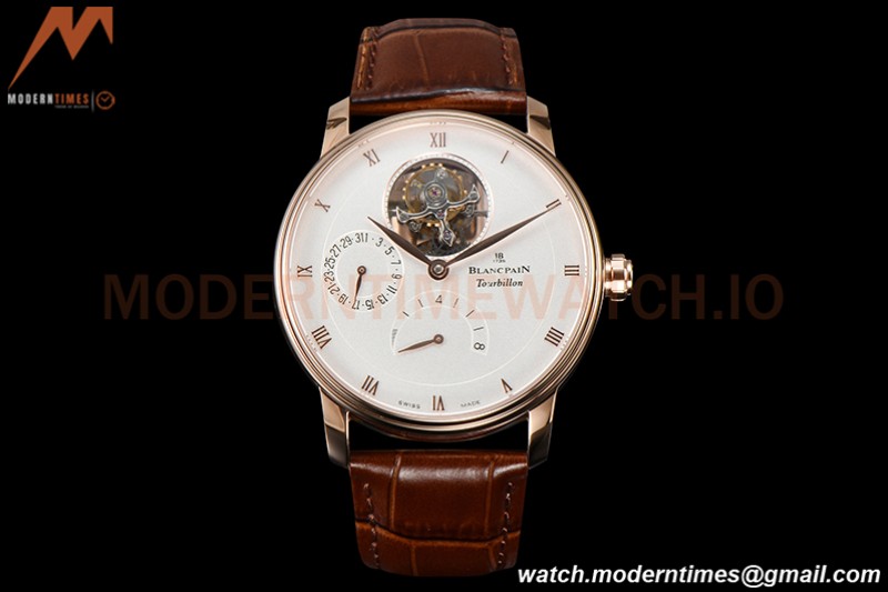 Blancpain - Villeret Tourbillon 8 Jours RG/LE Wht/Rm JBF V3