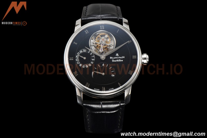 Blancpain - Villeret Tourbillon 8 Jours SS/LE Black/Rm JBF V3