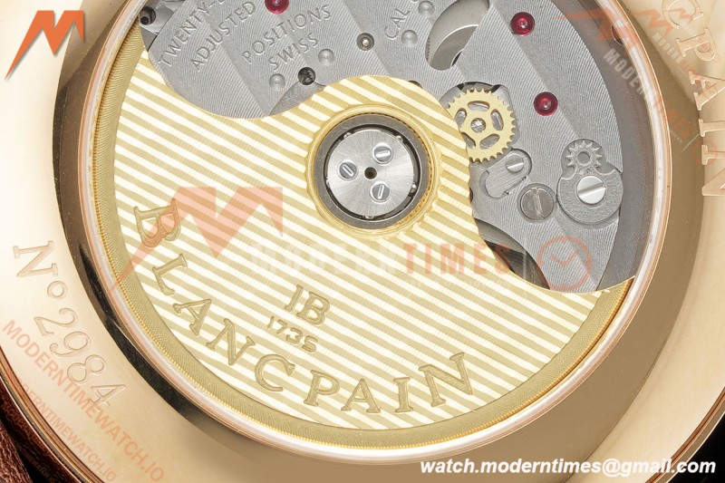 Blancpain - Villeret Moonphase 6654 40mm Complete Calendar RG/LE White APSF A6654 | 블랑팡 - 빌레레 문페이즈 6654 40mm 컴플리트 캘린더 RG/LE 화이트 APSF A6654