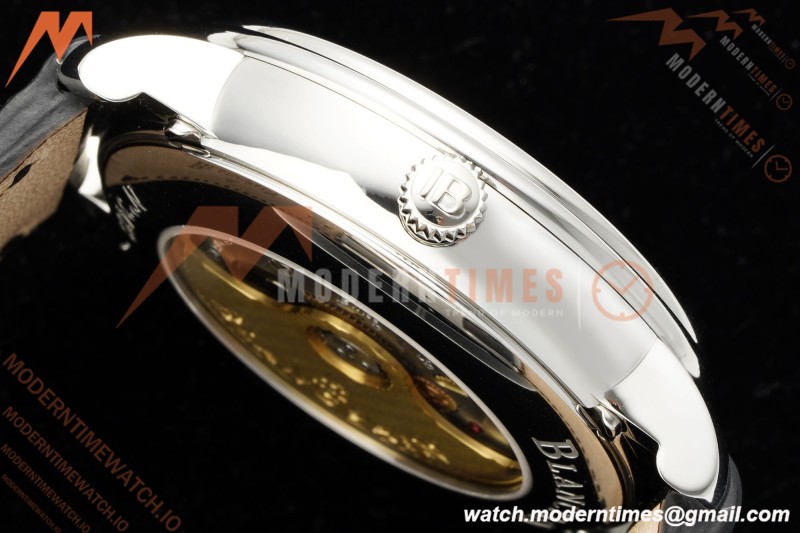 Blancpain - Villeret Moonphase 6654 40mm Complete Calendar SS/LE White APSF A6654 | 블랑팡 - 빌레레 문페이즈 6654 40mm 컴플리트 캘린더 SS/LE 화이트 APSF A6654