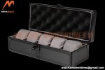 Portable Watch Boxes Light Weight  Aluminium Alloy Watch Case 3 Slots