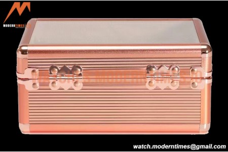 Portable Watch Boxes Light Weight  Aluminium Alloy Watch Case 5 Slots