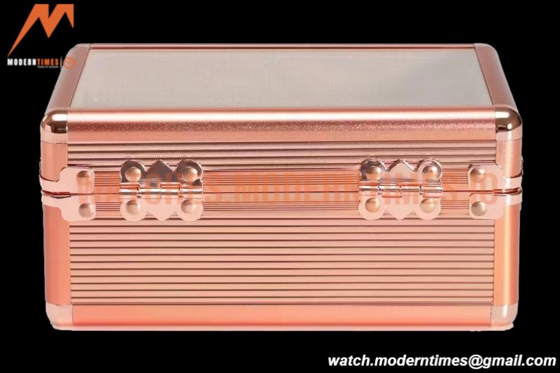 Portable Watch Boxes Light Weight  Aluminium Alloy Watch Case 3 Slots