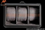 Portable Watch Boxes Light Weight  Aluminium Alloy Watch Case 3 Slots