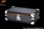Louis Vuitton Damier Graphite Watch Case Leather Coffer 8 Position Trunk N48226