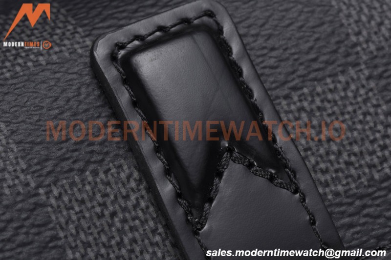 Louis Vuitton Damier Graphite Watch Case 3 Position Travel Bag N41137