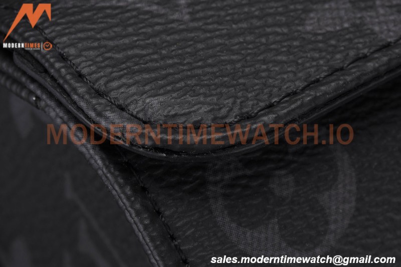 Louis Vuitton Monogram Eclipse Watch Case 3 Position Travel Bag M43385