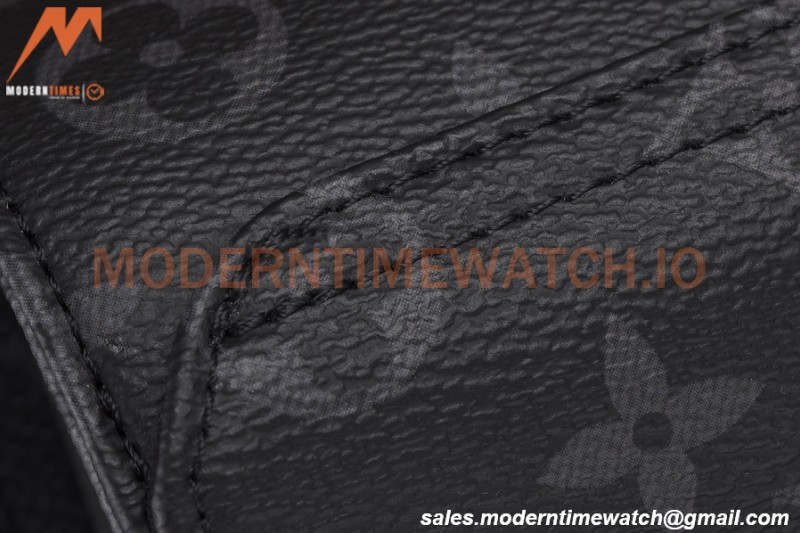 Louis Vuitton Monogram Eclipse Watch Case 3 Position Travel Bag M43385
