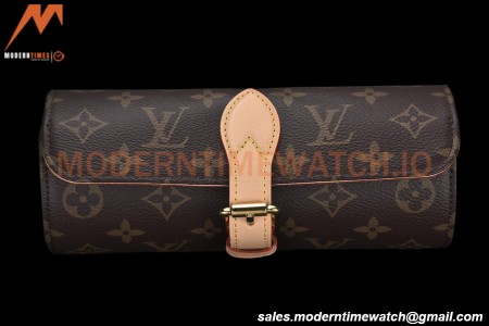 Louis Vuitton Monogram Canvas Watch Case 3 Position Travel Bag M47530