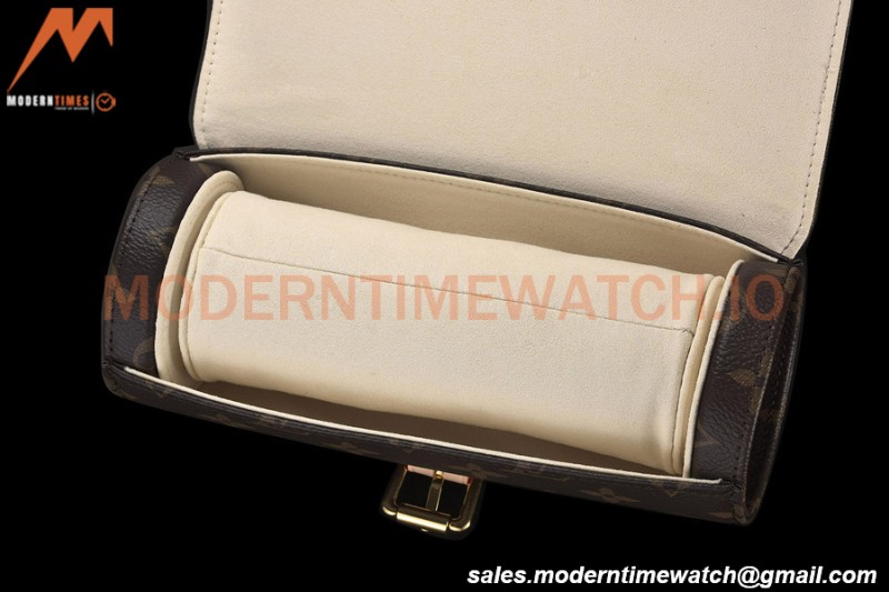 Louis Vuitton Monogram Canvas Watch Case 3 Position Travel Bag M47530