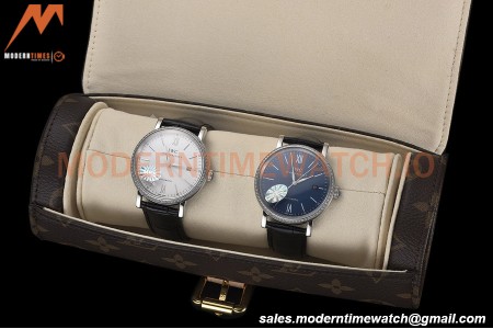 Louis Vuitton Monogram Canvas Watch Case 3 Position Travel Bag M47530