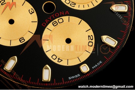 Rolex Daytona 116508/116518 Black/Gold Dial By SWF