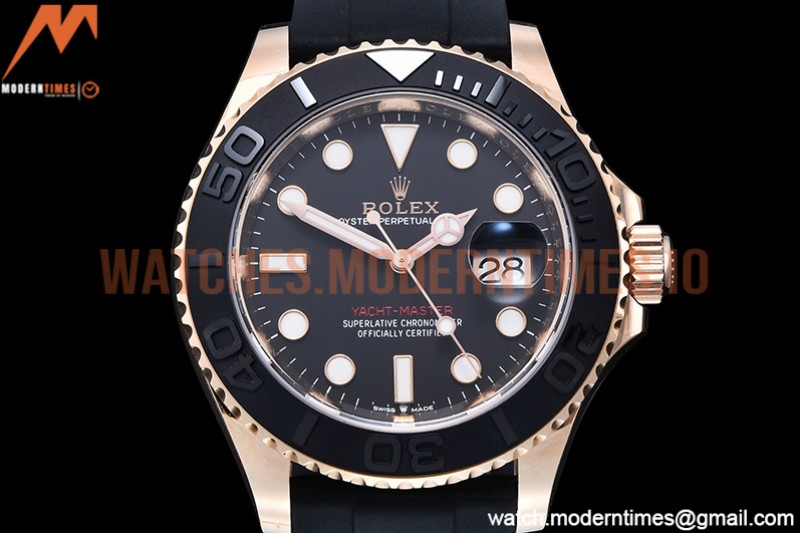 Rolex - YachtMaster 126655 40mm RG/RU Blk ARF VR3235