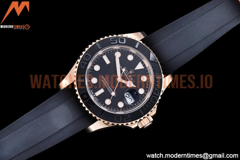 Rolex - YachtMaster 126655 40mm RG/RU Blk ARF VR3235