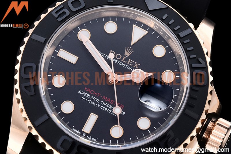 Rolex - YachtMaster 126655 40mm RG/RU Blk ARF VR3235