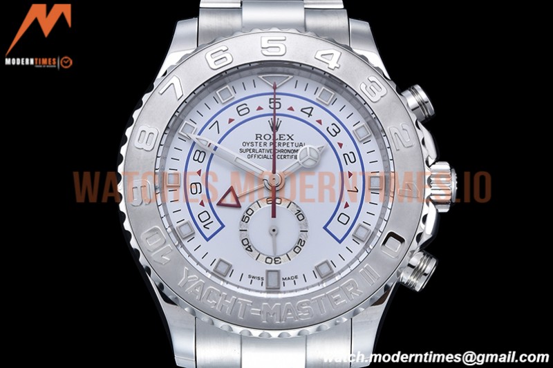 Rolex - YachtMaster 116689 SS/SS White KF A7750 Mod