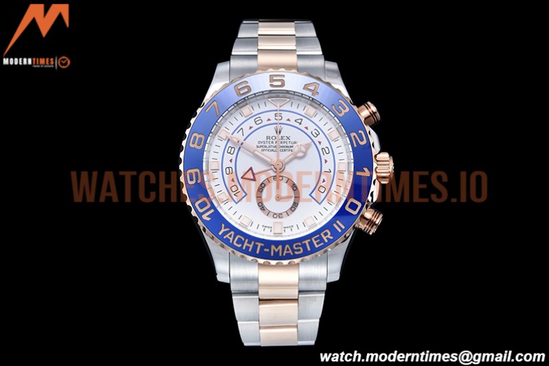 Rolex - YachtMaster 116681 Blue RG/SS White KF A7750 Mod