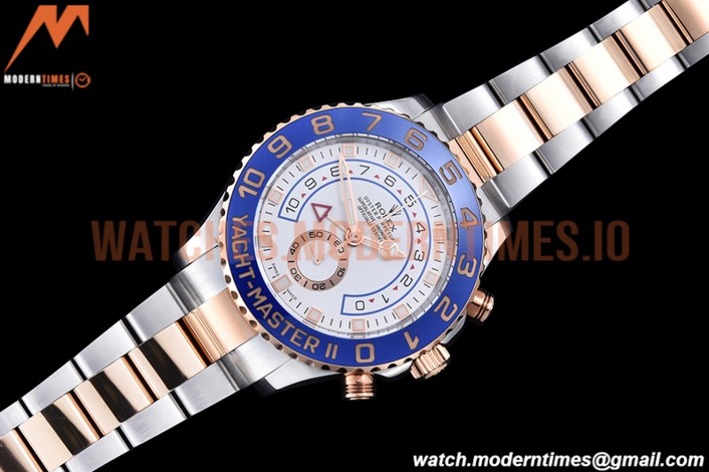 Rolex - YachtMaster 116681 Blue RG/SS White KF A7750 Mod