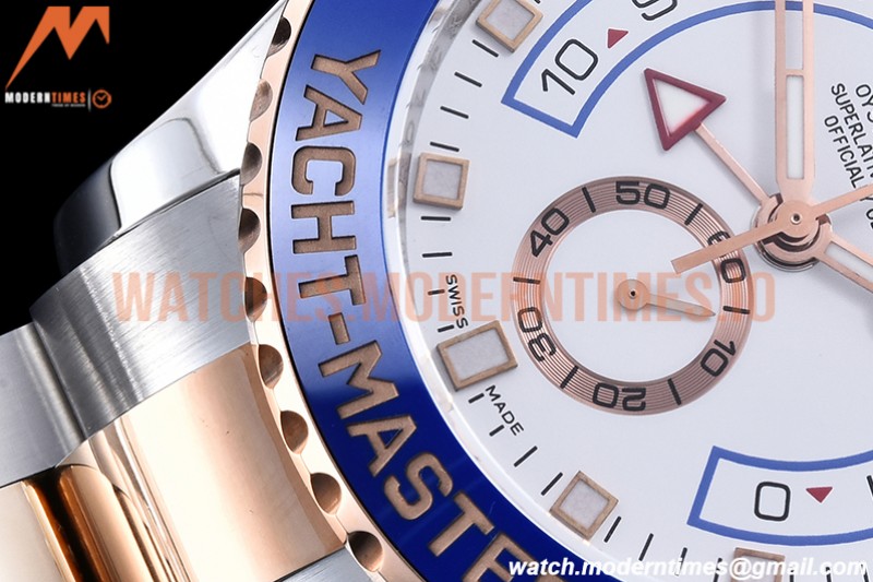 Rolex - YachtMaster 116681 Blue RG/SS White KF A7750 Mod