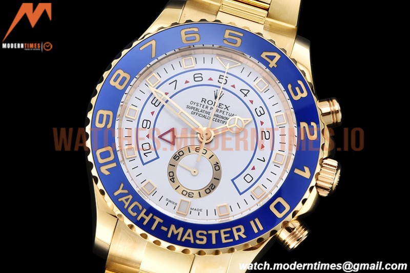 Rolex - YachtMaster 116685 Blue YG/YG White KF A7750 Mod