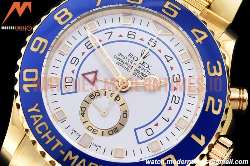 Rolex - YachtMaster 116685 Blue YG/YG White KF A7750 Mod